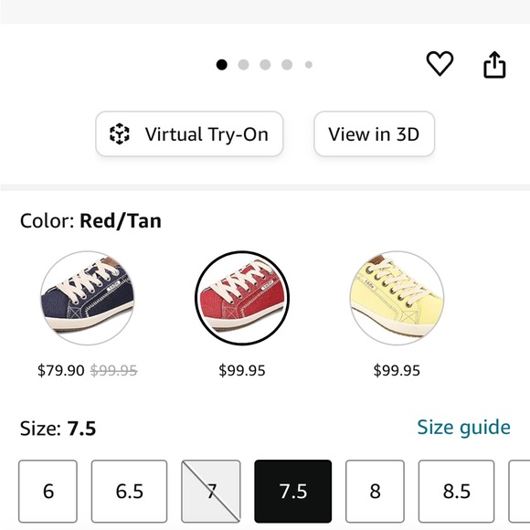 NWT Taos Star Burst in red/tan- size 7 - Picture 8 of 14
